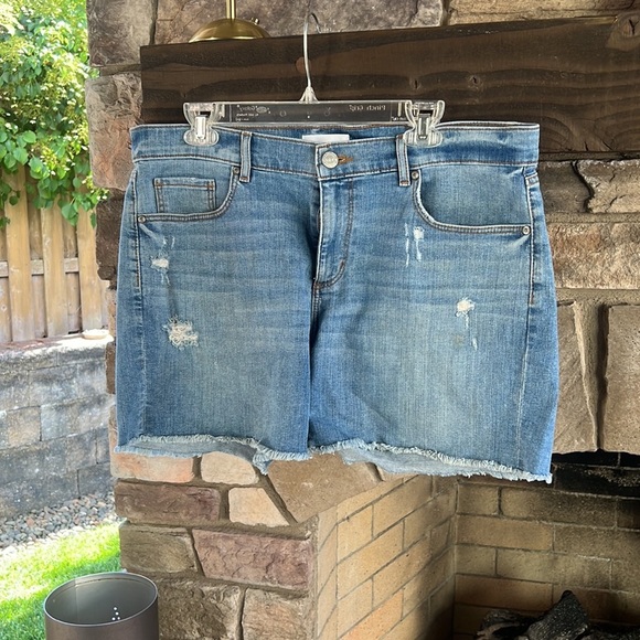 LOFT Distressed Jean Shorts 31/12 - Picture 1 of 5